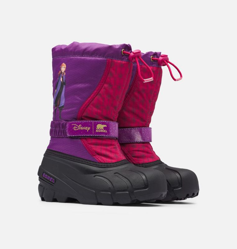 Sorel Barn Vinterkängor Lila/Svarta - Disney X Youth Flurry™ Frozen 2 –Anna Edition - NFW-189672